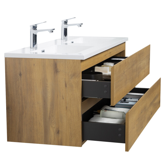 Badplaats Badkamermeubel set angela 120 cm - badmeubel met wastafel 3181355 large