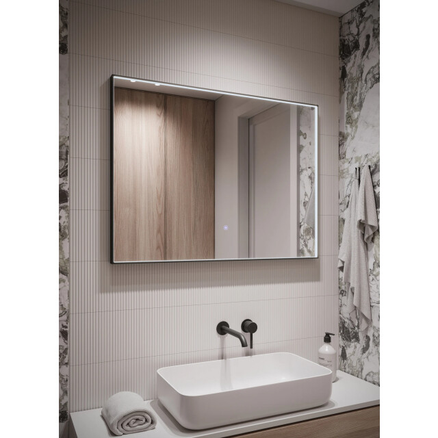 Badplaats Badkamerspiegel bristol led 80 x 60 cm led verlichting badkamer 3180909 large