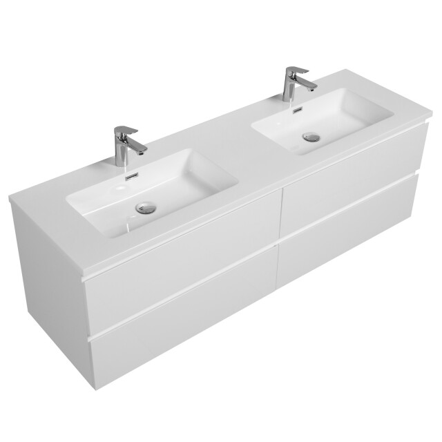 Badplaats Badkamermeubel set angela 160 cm hoogglans badmeubel met te 3181058 large