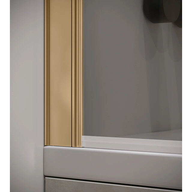 Badplaats Badwand torino 90 x 140 cm rookglas goud badscherm draaibaar 5 3181030 large