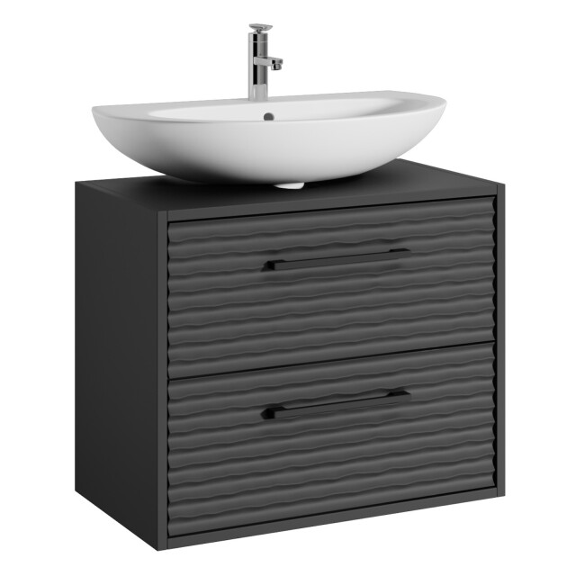 Badplaats Wastafel onderkast etna 60 x cm 35 cm x 50 cm mat zwart - 3180946 large