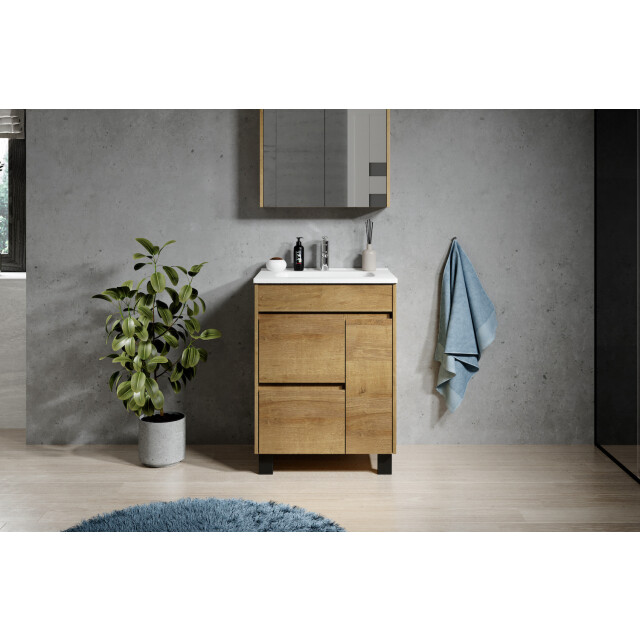 Badplaats Badkamermeubel set salzburg 60 cm - staand badmeubel met 3181334 large