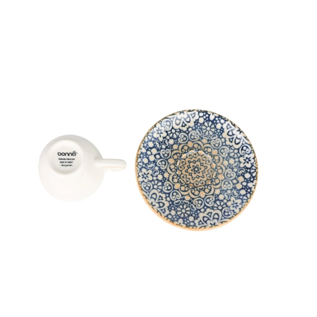 Bonna Espresso kopjes & schotel alhambra porselein set van 6 3069978 large