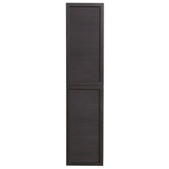 Badplaats Badkamerkast vermont 40 x 40 x 172 cm zwart houtnerf hangende 3181015 large