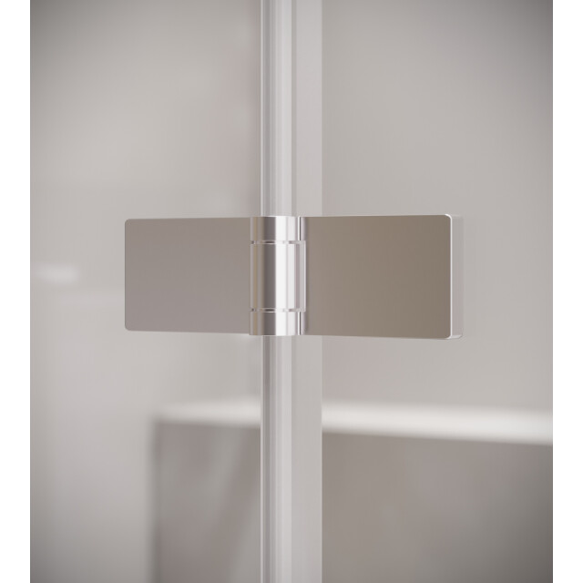 Badplaats Badwand austin 110 x 140 cm chroom badscherm draaibaar 5 mm dik - 3181205 large