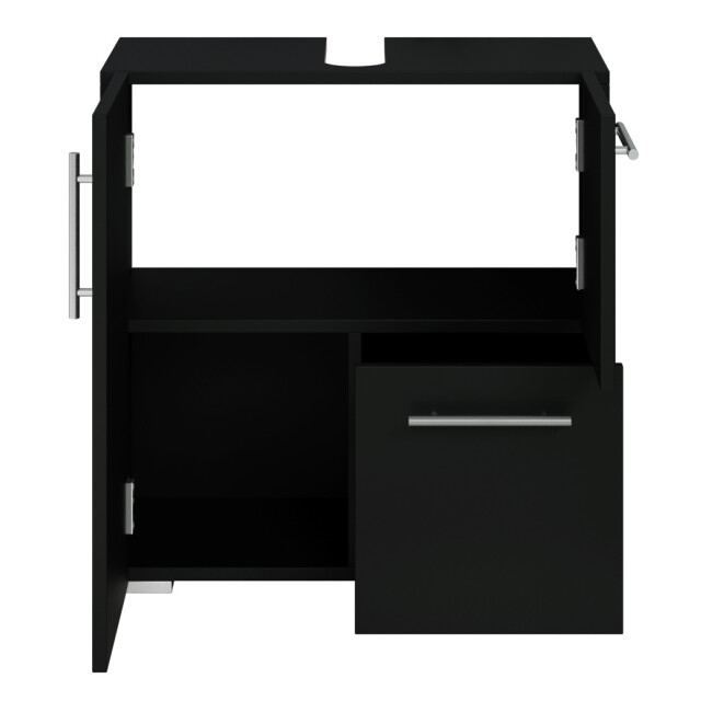 Badplaats Wastafel onderkast mars 60 x 30 x 60 cm zwart badkamerkast – 3181302 large