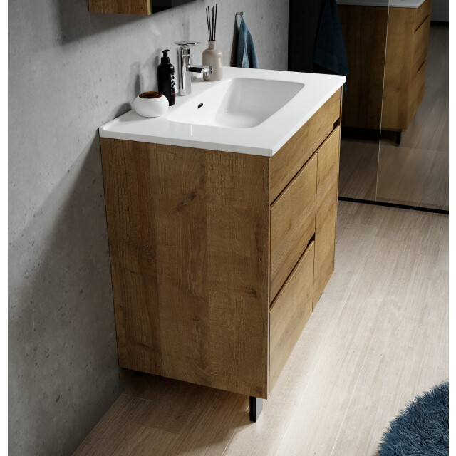 Badplaats Badkamermeubel set salzburg 80 cm - staand badmeubel met 3181333 large