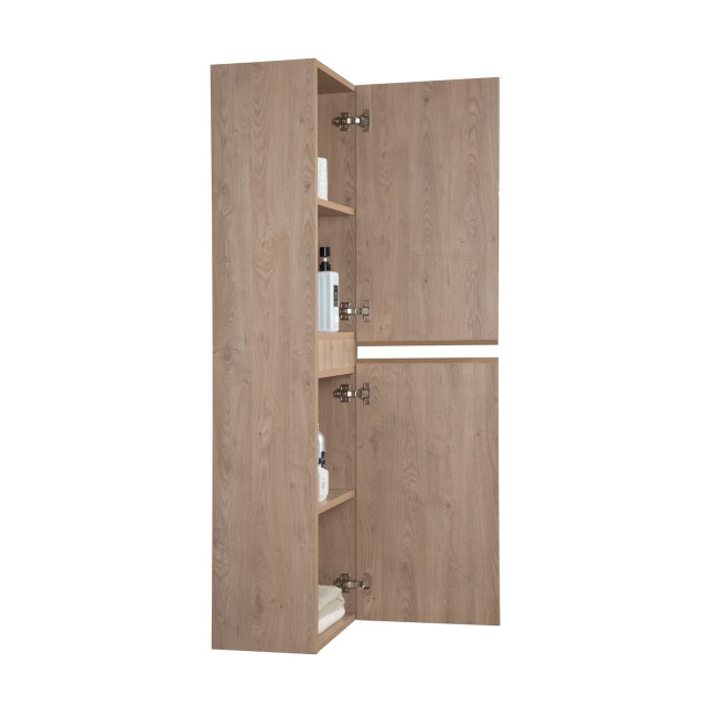 Badplaats Badkamerkast angela 40 x 30 x 150 cm kastanje hangende 3180997 large