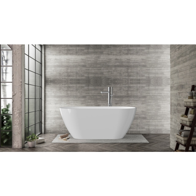 Badplaats Ligbad bahia 170 x 73 x 58 cm vrijstaand bad hoogglans wit 3181422 large