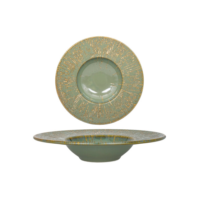 Bonna Pastabord sage snell porselein 28 cm (400cc) set van 2 3069558 large