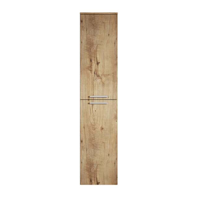 Badplaats Badkamerkast venus 30 x 30 x 160 cm kastanje eiken hangende 3181113 large
