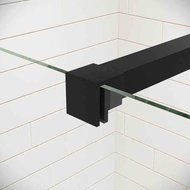 Badplaats Douchewand florida 50 x 200 cm zwart – inloopdouche 8 mm 3181254 large