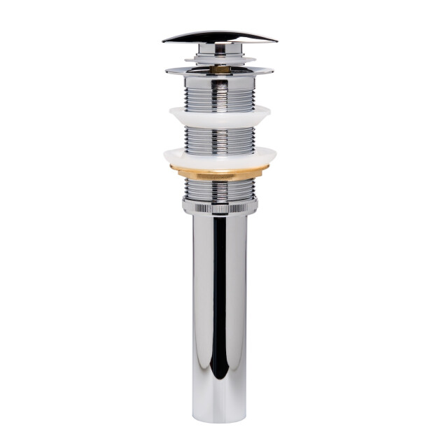 Badplaats Afvoerplug chroom pop up plug voor wastafel zonder overloop 3181223 large