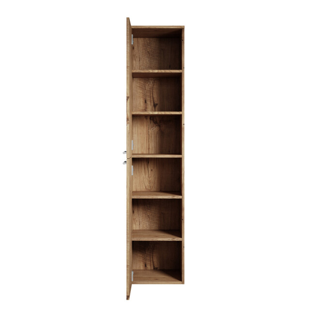 Badplaats Badkamerkast venus 30 x 30 x 160 cm kastanje eiken hangende 3181113 large