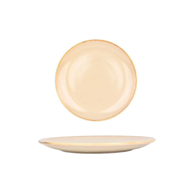 Bonna Dessertbord sand hygge porselein 21 cm set van 6 3069587 large