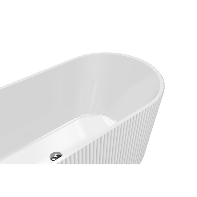 Badplaats Ligbad havana 170 x 80 x 58 cm vrijstaand bad hoogglans wit 3181100 large