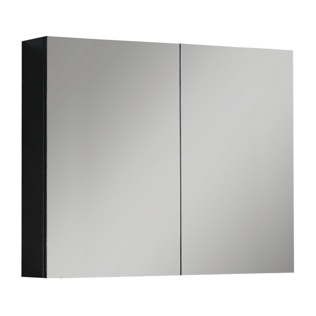 Badplaats Badkamerkast cuba 90 x 16 x 70 cm mat zwart spiegelkast badkamer 3181021 large