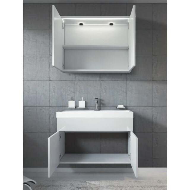 Badplaats Badkamermeubel set paso 02 80 x 40 cm hoogglans badmeubel met 3181371 large