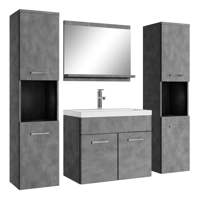 Badplaats Badkamermeubel set montreal xl 60 x 35 cm - badmeubel met 3181386 large