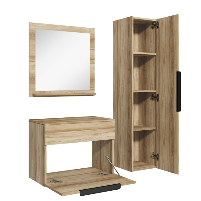 Badplaats Badkamermeubel set cali 60 x 35 cm - badmeubel met spiegel en 3180922 large