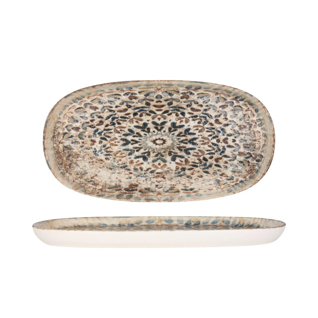 Rinart Serveerschaal aztec porselein 35x18 cm set van 2 3069237 large