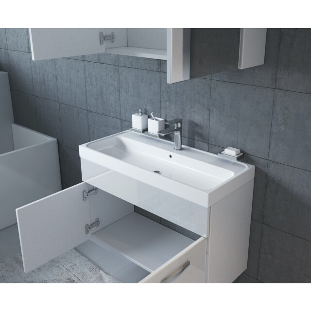 Badplaats Badkamermeubel set paso 02 80 x 40 cm hoogglans badmeubel met 3181371 large