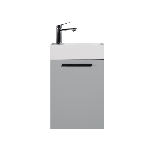 Badplaats Toiletmeubel athene 40 x 22 cm mat grijs fonteinmeubel met 3180995 large