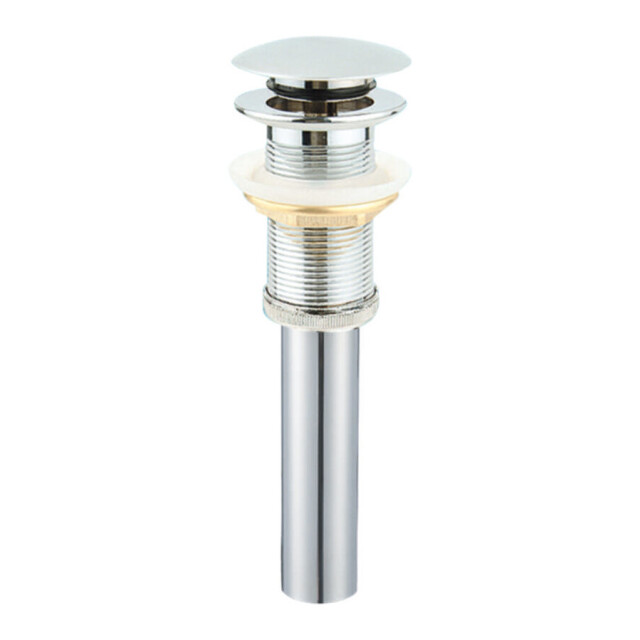 Badplaats Afvoerplug chroom pop up plug voor wastafel zonder overloop 3181223 large