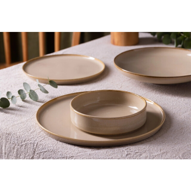 Bonna Diepbord sand hygge porselein 25 cm 1300 cc set van 6 3069692 large