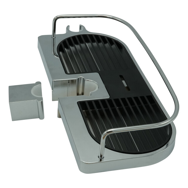 4bathroomz ® doucheplank voor douchestang zwart met 3047754 large