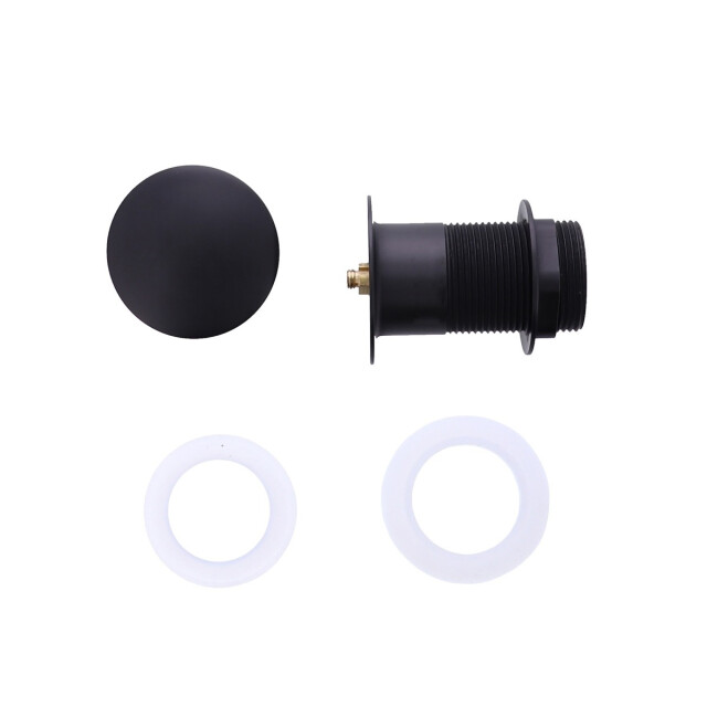 Badplaats Afvoerplug mat zwart pop up plug voor wastafel zonder overloop 3181222 large