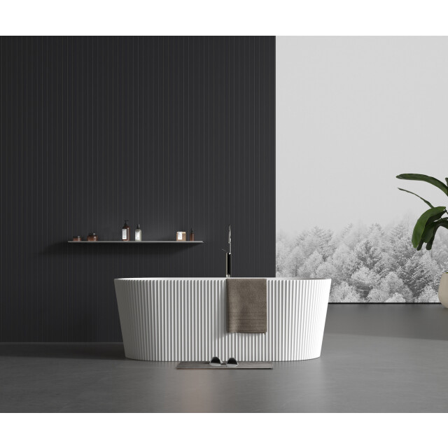 Badplaats Ligbad havana 170 x 80 x 58 cm vrijstaand bad hoogglans wit 3181100 large