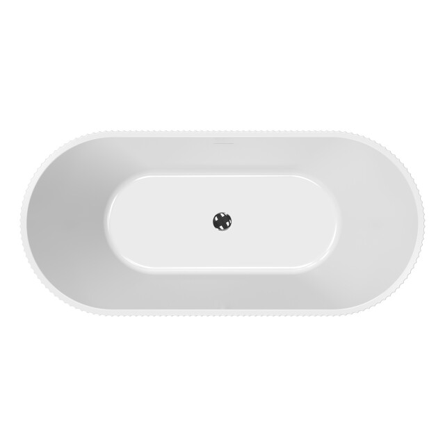 Badplaats Ligbad havana 170 x 80 x 58 cm vrijstaand bad hoogglans wit 3181100 large
