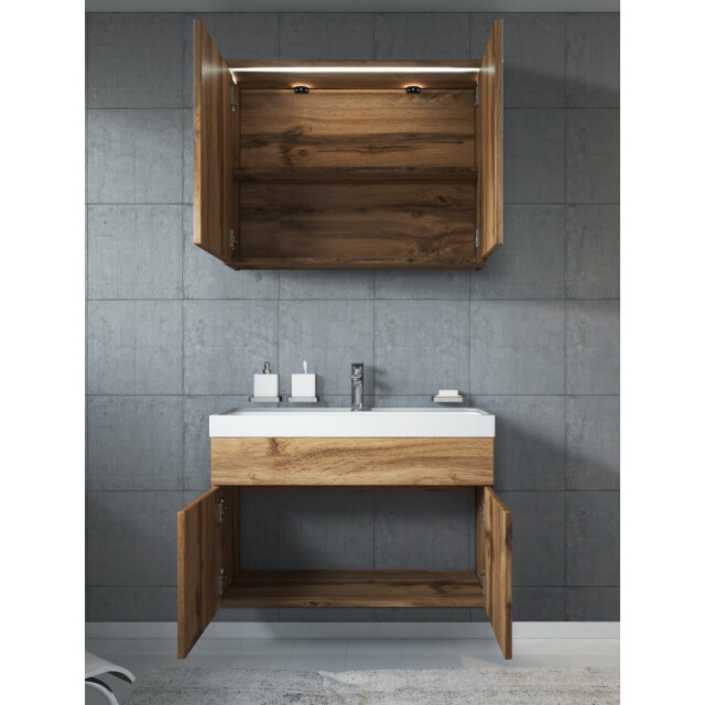 Badplaats Badkamermeubel set paso 02 80 x 40 cm - badmeubel met 3181370 large