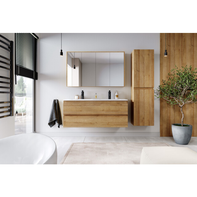 Badplaats Badkamerkast angela 40 x 30 x 150 cm - hangende kolomkast met 3181331 large