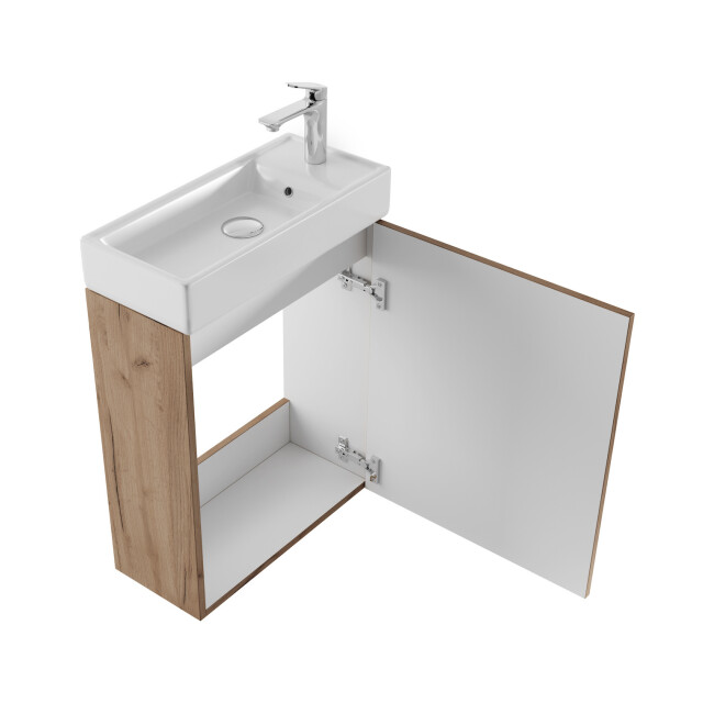 Badplaats Toiletmeubel keno 50 x 23 cm bruin fonteinmeubel met 3180933 large