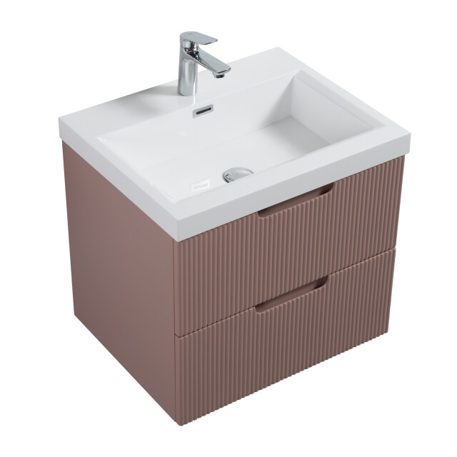 Badplaats Badkamermeubel set thermis 60cm - badmeubel met wastafel 3181099 large