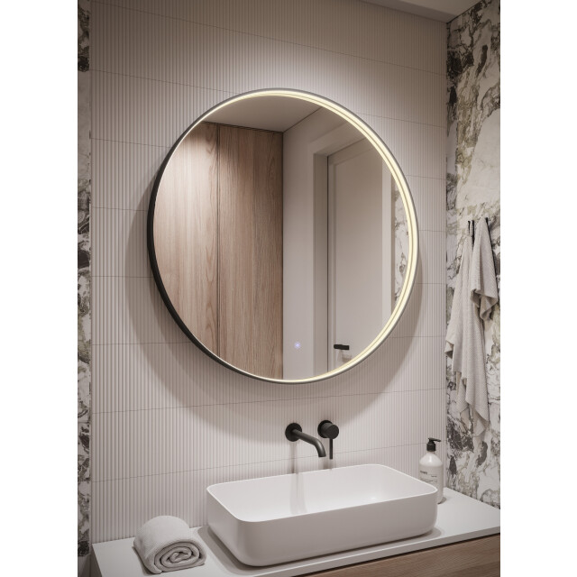 Badplaats Badkamerspiegel dublin led 80 x 80 cm led verlichting badkamer 3180906 large