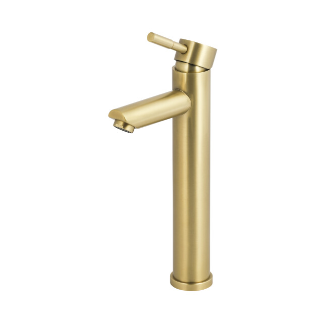 Luzzo ® como brushed brass hoog rvs wastafelkraan hoog - 3047854 large