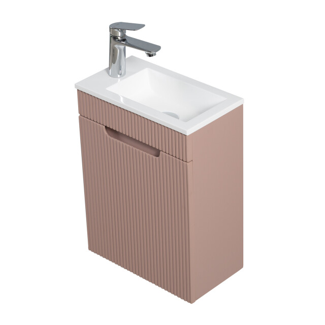 Badplaats Toiletmeubel thermis 40 x 22 cm mat fonteinmeubel met witte 3181028 large