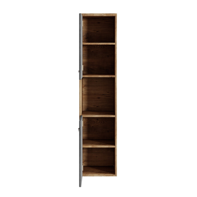 Badplaats Badkamerkast montreal 30 x 30 x 131 cm kastanje eiken met donker 3181080 large