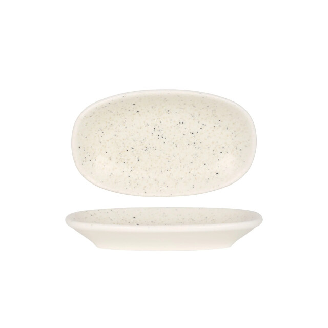 Bonna Serveerschaal luca sand porselein 19x11 cm set van 2 3069014 large