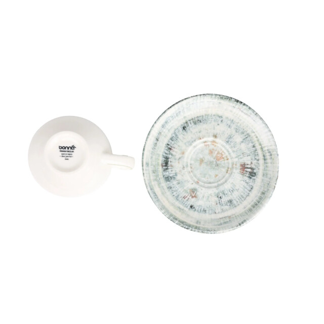 Bonna Thee kopjes & schotel odette porselein set van 6 3069994 large
