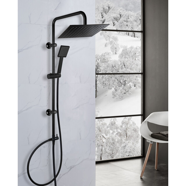 Luzzo ® douchekolom regendouche 25 cm zonder kraan vierkant - 3047810 large