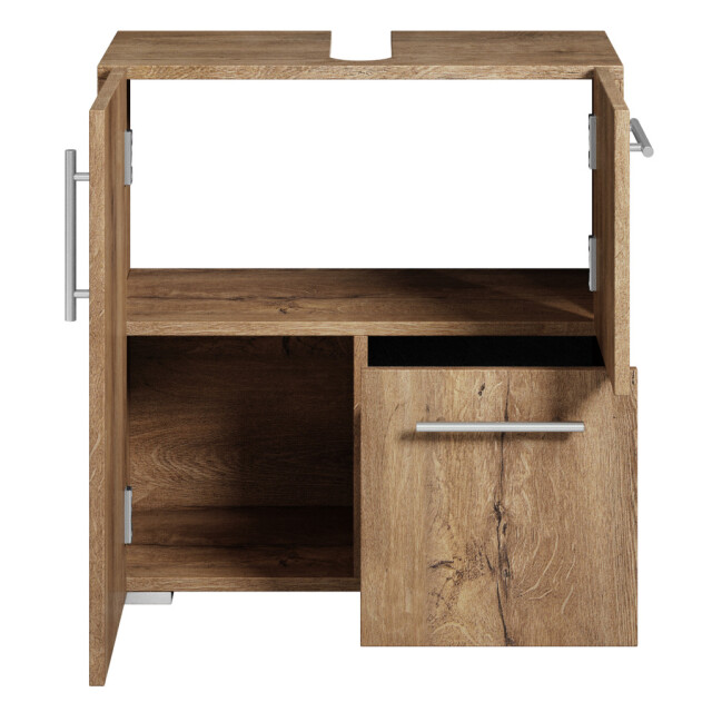 Badplaats Wastafel onderkast mars 60 x cm x 60 cm bruin eiken badkamerkast – 3181134 large