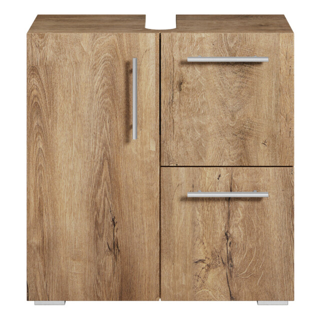Badplaats Wastafel onderkast mars 60 x cm x 60 cm bruin eiken badkamerkast – 3181134 large