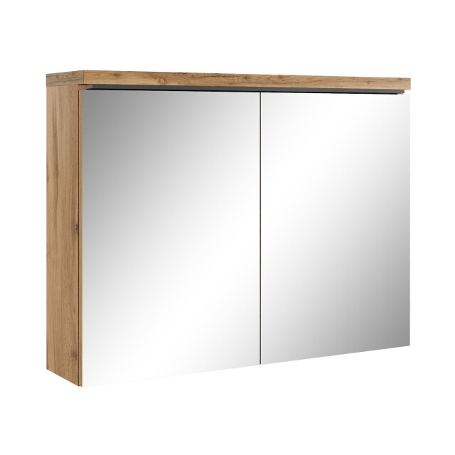 Badplaats Badkamerkast paso 80 x 20 x 60 cm eiken spiegelkast badkamer 3181320 large