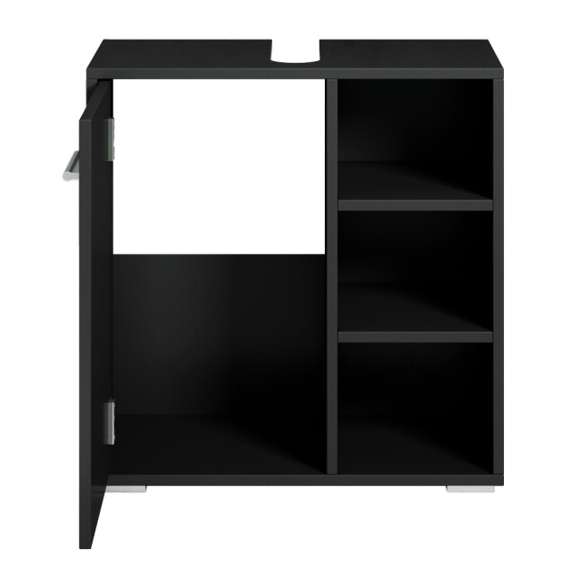 Badplaats Wastafel onderkast neptunus 60 x 28 x 60 cm zwart badkamerkast – 3181300 large