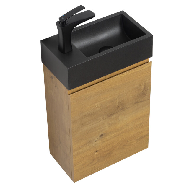 Badplaats Toiletmeubel angela 40 x 22 cm - fonteinmeubel met zwarte 3181211 large