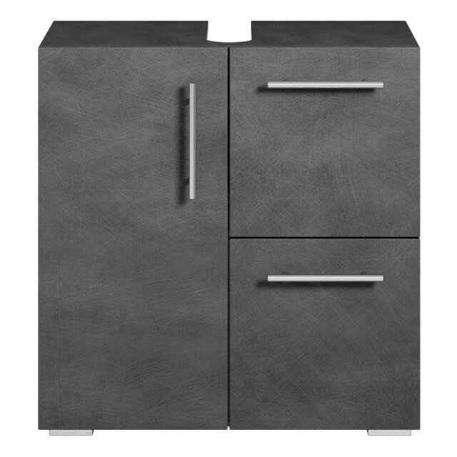 Badplaats Wastafel onderkast mars 60 x 30 x 60 cm donker grijs badkamerkast 3181133 large